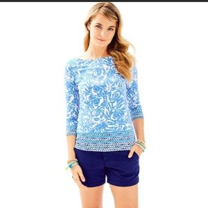 NWT Lilly Pulitzer resort white on a roll engineered top XXS